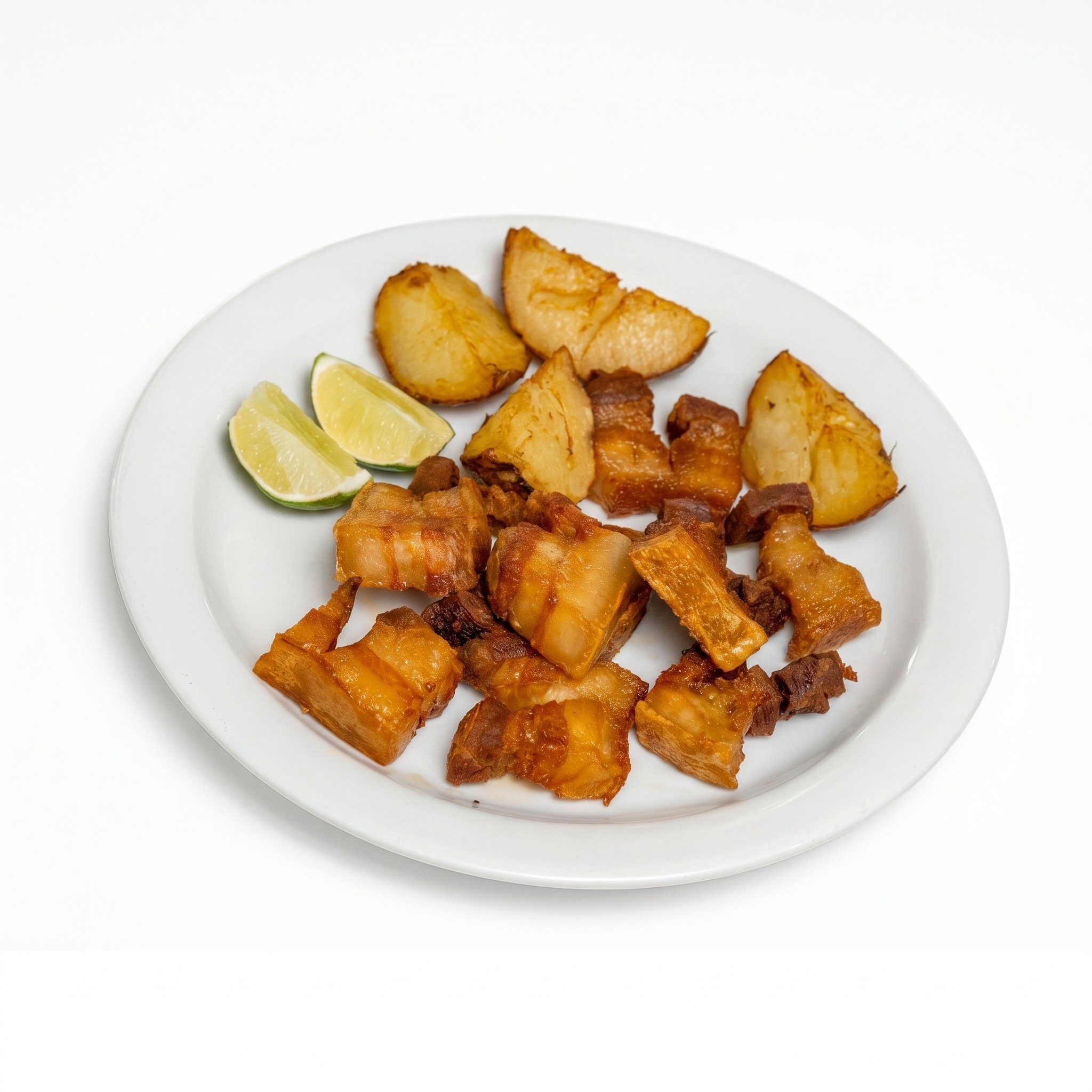 Chicharrón & Fried Potatoes / Chicharrón y Papas Fritas.