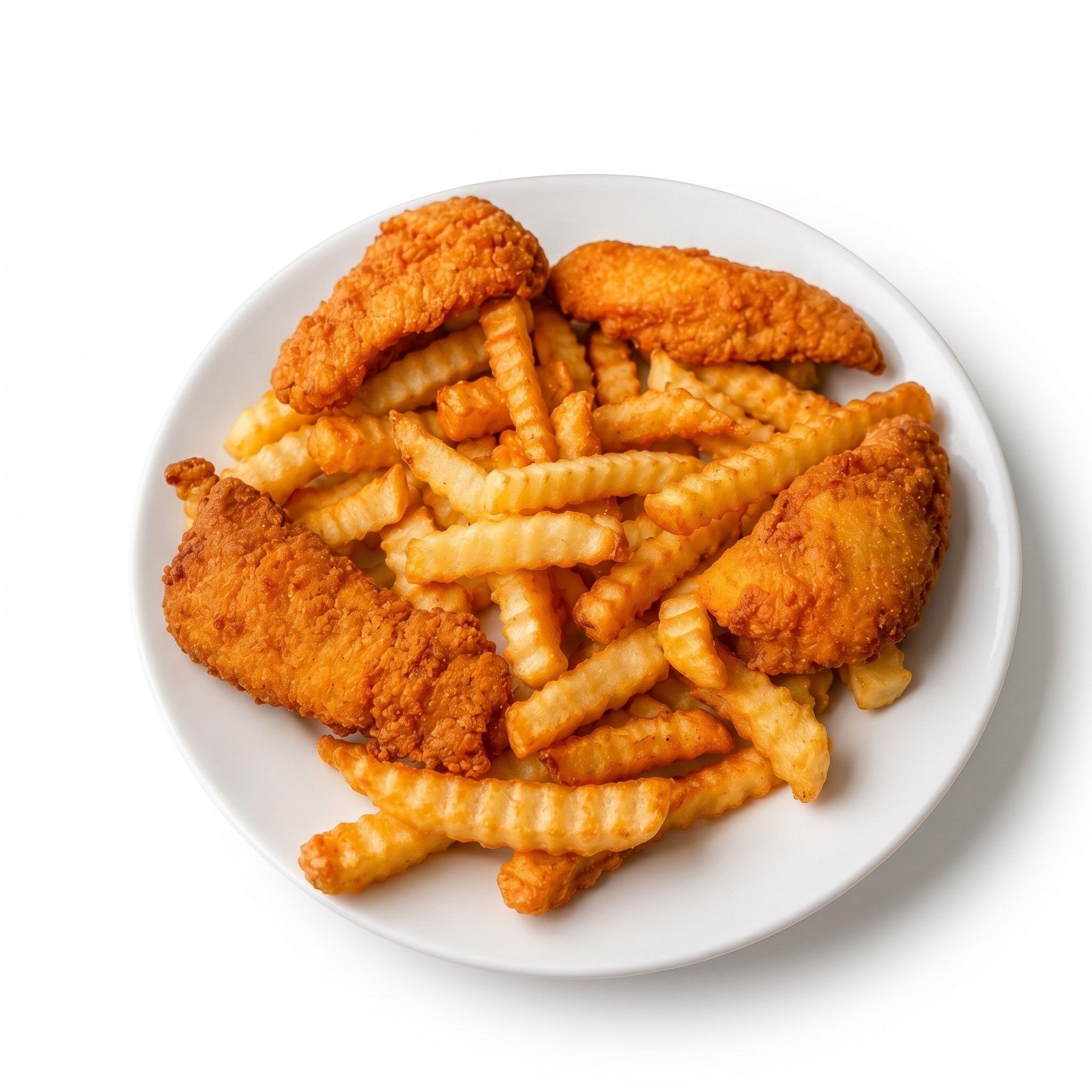 Chicken Fingers with Fries / Tiras de Pollo con Papas.